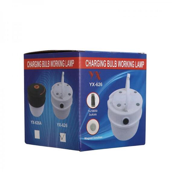 Зарядная лампа YX-626 с аккумулятором, фото , изображение 5