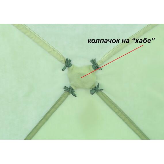 Утепленная зимняя палатка Лотос КубоЗонт 4 Классик Термо (Салатовый) 2022, фото , изображение 28