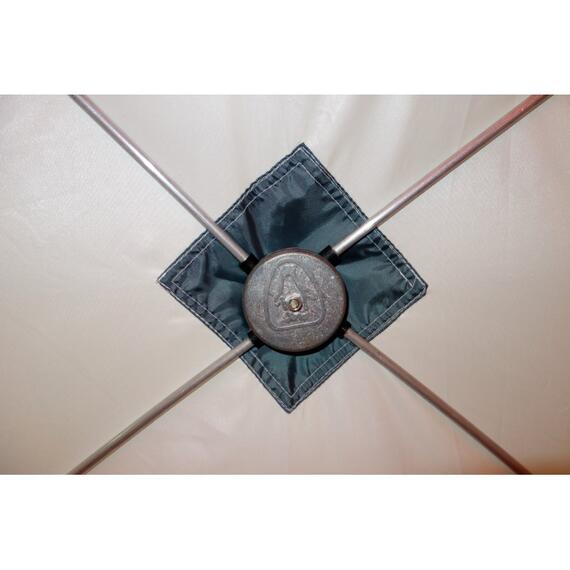 Зимняя палатка Пингвин Призма (1-сл.) Композит 185*185 бело-синий, Цвет: белый/синий, Комплектация: палатка, чехол, инструкция, Вместимость (чел): 2, фото , изображение 7