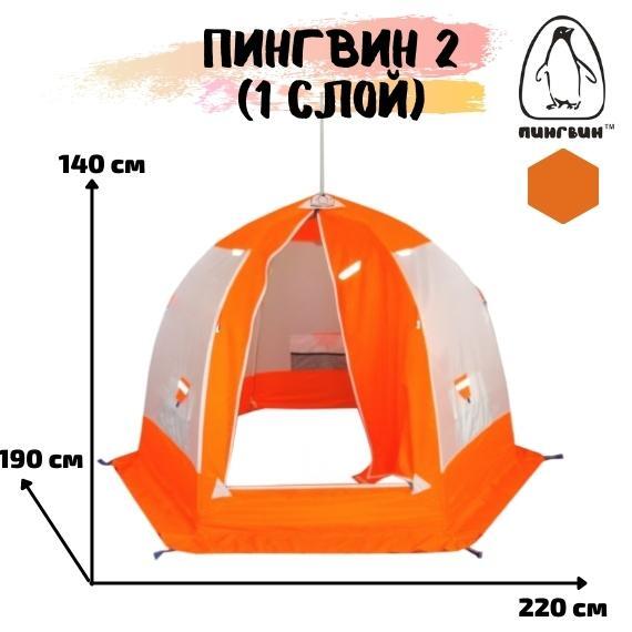 Зимняя палатка Пингвин 2 (однослойная), фото , изображение 2