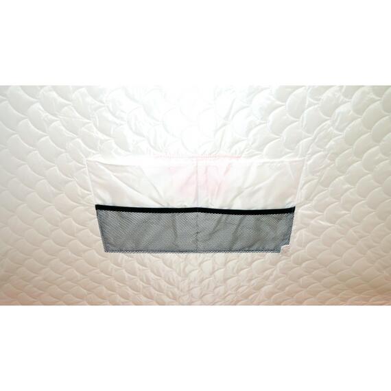 Зимняя палатка Пингвин 2 Термолайт (Бело-оранжевая), Цвет: белый/оранжевый, Комплектация: палатка, чехол, инструкция, Вместимость (чел): 2, Кол-во граней: 6, фото , изображение 10