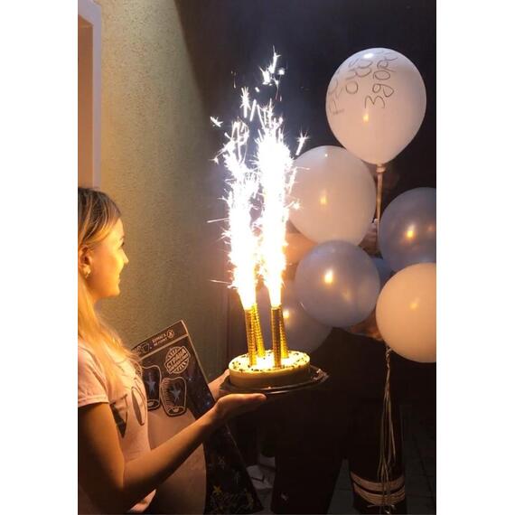 Свечи в торт МЕГАПИР (золото, 4 шт.), фото , изображение 5