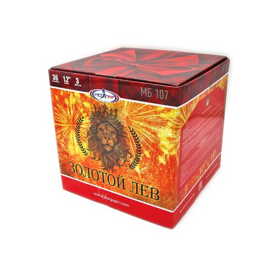 Батарея салютов Золотой Лев МЕГАПИР, фото , изображение 2