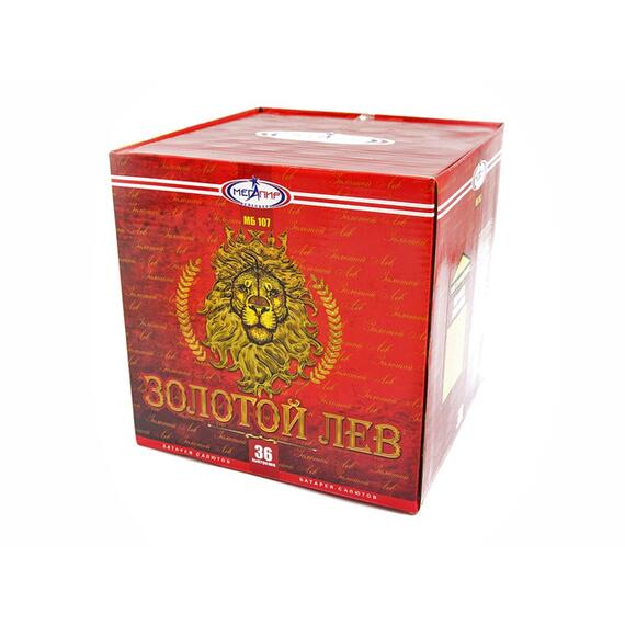 Батарея салютов Золотой Лев МЕГАПИР, фото , изображение 3