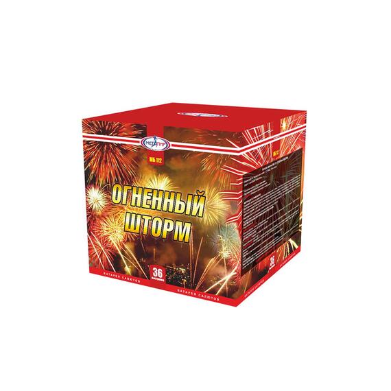 Батарея салютов Огненный Шторм МЕГАПИР, фото , изображение 3