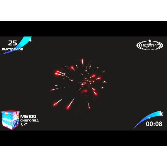 Батарея салютов Снегопад МЕГАПИР, фото , изображение 6