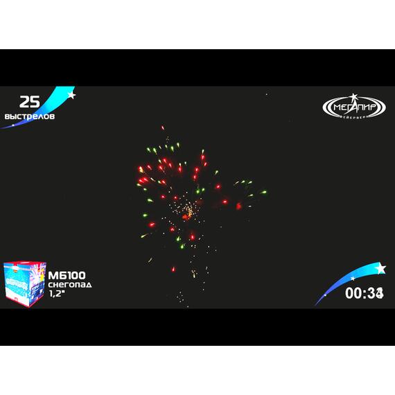 Батарея салютов Снегопад МЕГАПИР, фото , изображение 9