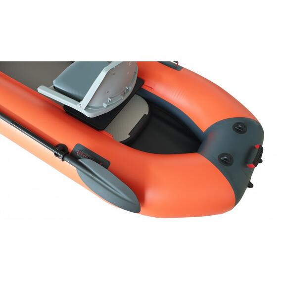 Каяк рыболовный Ондатра 400 (Оранжевый), Расцветка: оранжевый-серый, фото , изображение 6