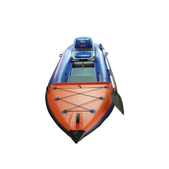 Каяк рыболовный Ондатра 400 (Синий), Расцветка: синий-оранжевый, фото , изображение 3