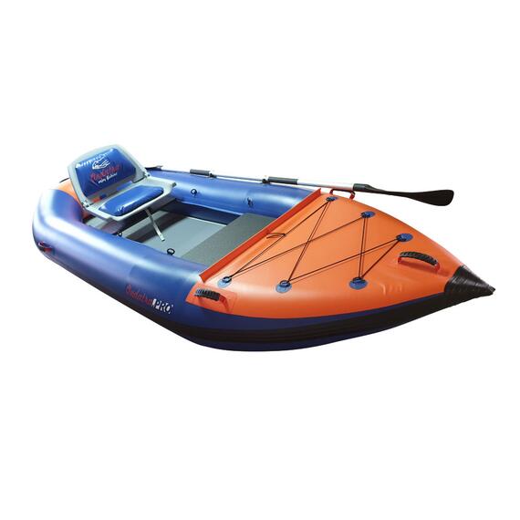 Каяк рыболовный Ондатра 400 (Синий), Расцветка: синий-оранжевый, фото , изображение 4
