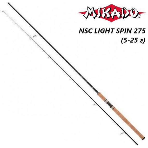 Спиннинговое удилище Mikado NSC LIGHT SPIN 275 (5-25 г), фото 