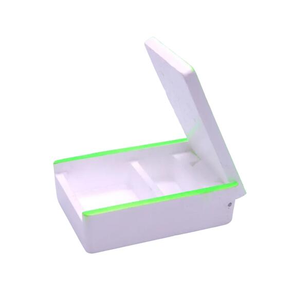 Мотыльница MANKO Двухкамерная 90х65х27 мм (Зеленый), Расцветка: зеленый, фото , изображение 3