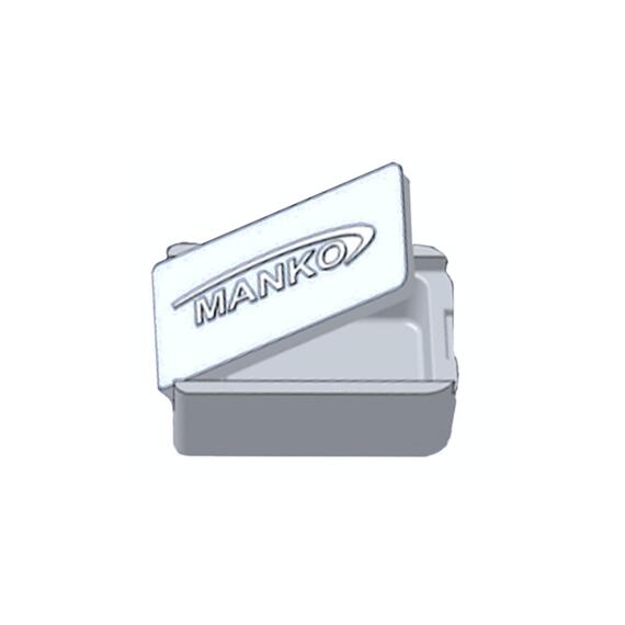 Мотыльница MANKO Элит Большая 80х60х30 мм (Белая), Расцветка: белый, фото 