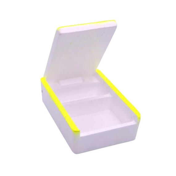 Мотыльница MANKO Двухкамерная 90х65х27 мм (Желтый), Расцветка: желтый, фото , изображение 2