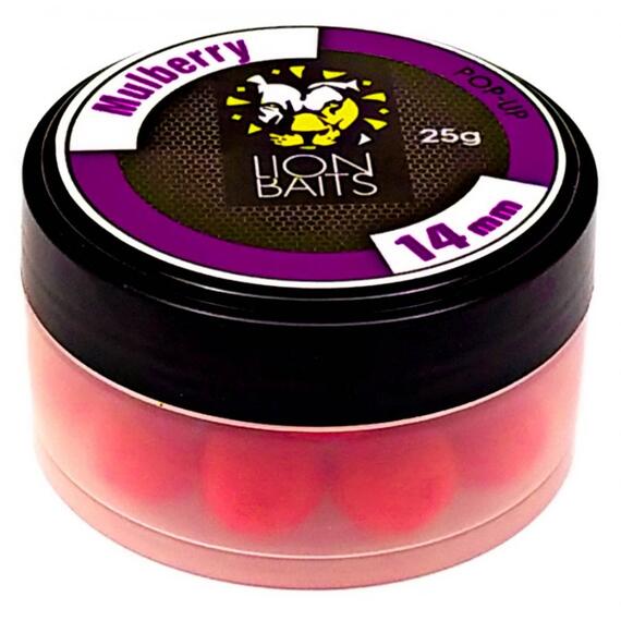 Lion Baits Бойл (pop-up) Mulberry 14 мм - 25 г, Вкус: Mulberry, Вид рыбы: карп и амур, Диаметр (мм): 14, фото 