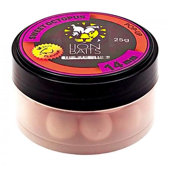 Lion Baits Бойл (pop-up) Sweet Octopus 14 мм - 25 г, Вкус: Sweet Octopus, Вид рыбы: карп и амур, Диаметр (мм): 14, фото 