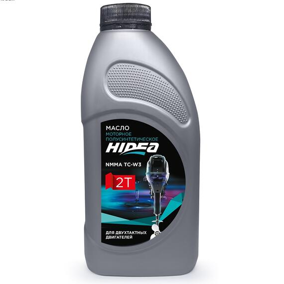 Моторное масло (2-х тактное) HIDEA 2T NMMA TC-W3 1л, фото 