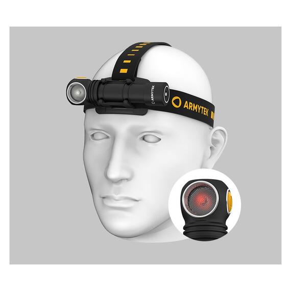 Фонарь Armytek Wizard C2 WR Magnet USB / Белый и красный свет / 1100 лм и 230 лм / TIR 70°:120°/1x18650, фото 