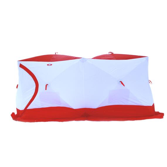 Палатка Медведь Куб-4 дубль для зимней рыбалки (утеплённая), фото , изображение 2