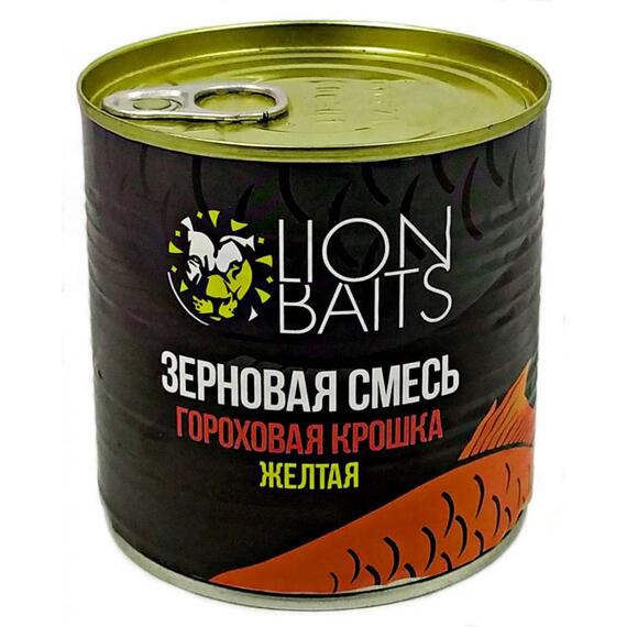 Lion Baits Зерновая смесь Гороховая крошка желтая - 430мл, Вкус: Гороховая крошка желтая, фото 
