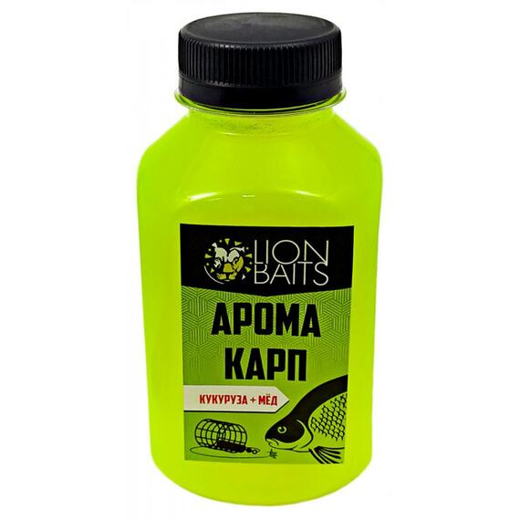 Lion Baits Арома Карп кукуруза-мед - 300 мл, Вкус: кукуруза-мед, фото 