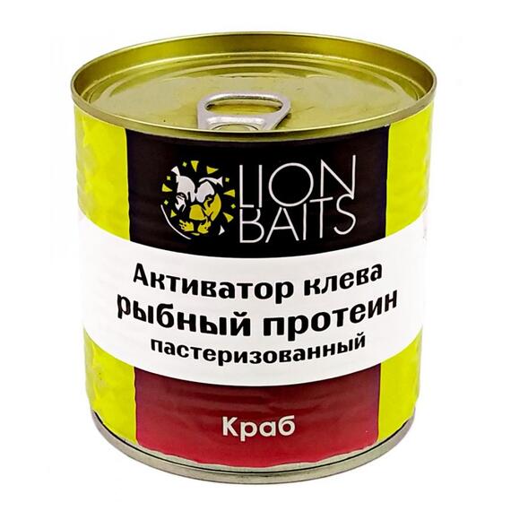 Lion Baits Активатор клева "Рыбный протеин" пастеризованный "КРАБ" - 430 мл, Вкус: краб, фото 