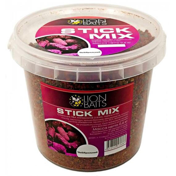 Lion Baits Stick mix "Нейтральный" - 600 гр, Вкус: Нейтральный, фото 