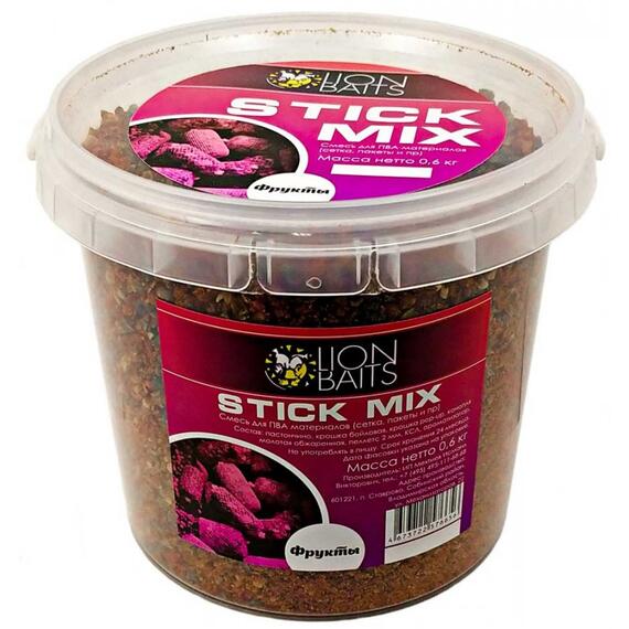 Lion Baits Stick mix "Фрукты" - 600 гр, Вкус: Фрукты, фото 