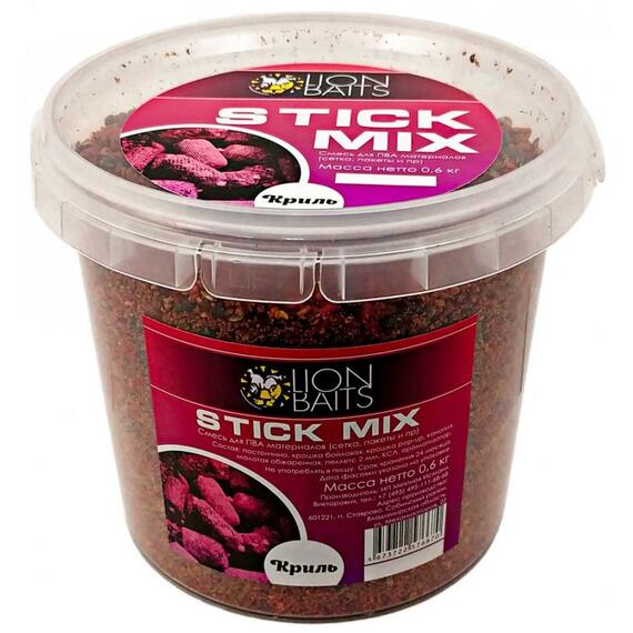Lion Baits Stick mix "Криль" - 600 гр, Вкус: Криль, фото 