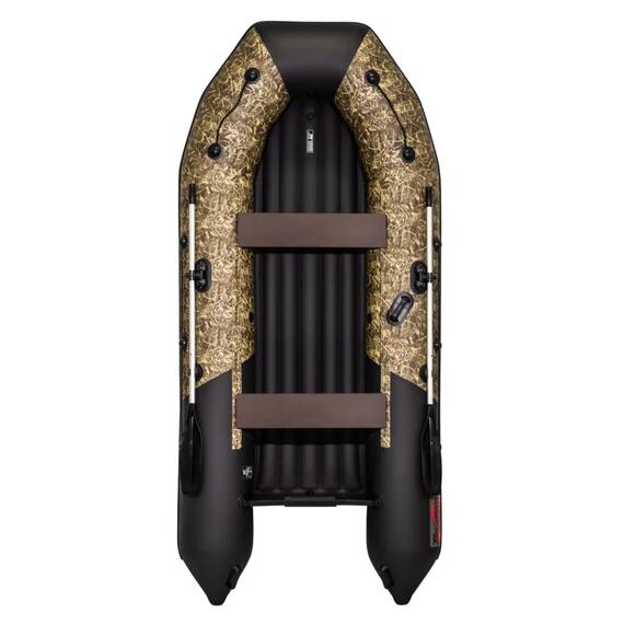 Надувная лодка Таймень NX 3200 НДНД камуфляж камыш/чёрный, Расцветка: камуфляж камыш/чёрный, Количество пассажиров: 3, фото 