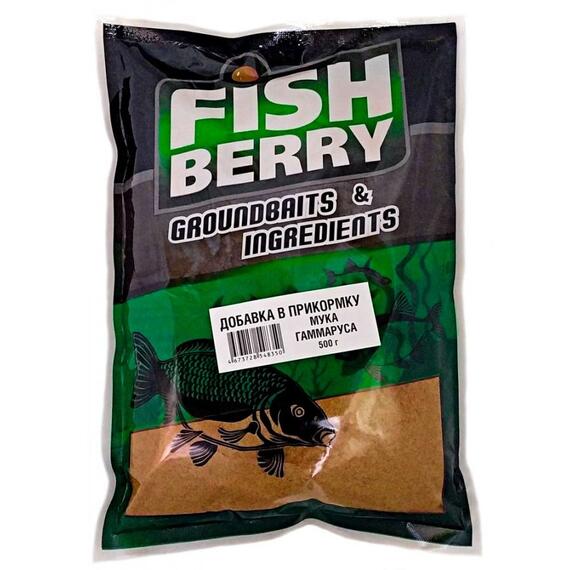 FishBerry Добавка в прикормку "Мука гаммаруса" Gammarus Flour - 500 гр, Вкус: Мука гаммаруса, фото 