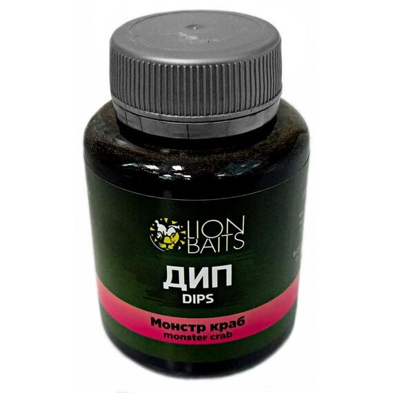 Lion Baits Impact Boilie Dips Монстр краб (Monster crab) - 130 мл, Вкус для группировки: Монстр краб, фото 