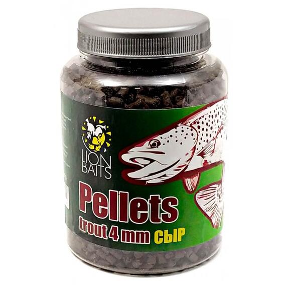 FishBerry Пеллетс форелевый Pellets Trout "Сыр" 4 мм - 300 гр, фото 