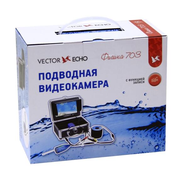 Подводная видеокамера Фишка 703 (24 диода - 12ir+12led) с функцией записи, фото , изображение 2