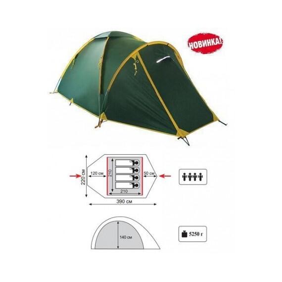 Палатка Tramp Space 4 (v2), фото , изображение 3