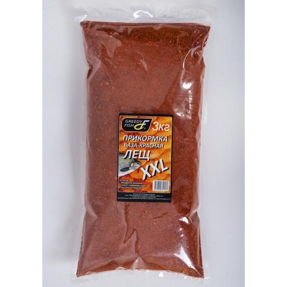 Прикормка GREEDY FISH БАЗА-КРАСНАЯ ЛЕЩ XXL, фото 