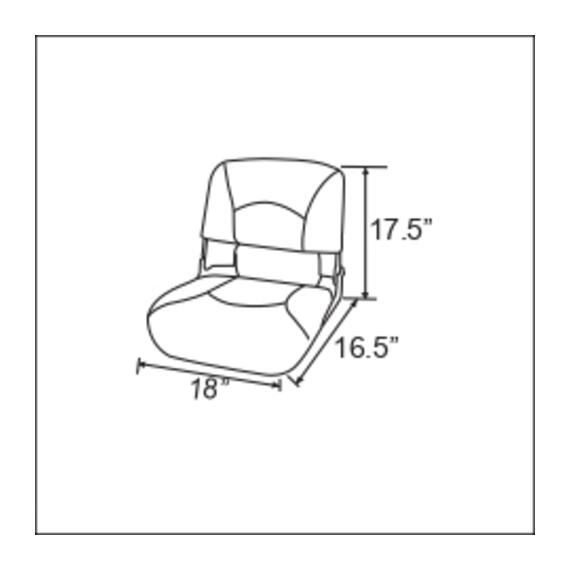 Сиденье в лодку HO STAR LIMITED (бело/синее) 75113, фото , изображение 9
