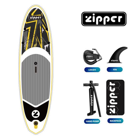 Надувная доска ZIPPER WindSUP Board (виндсап борд) YELLOW WD 10'6'' SAILKIT 5 LINE, фото , изображение 2
