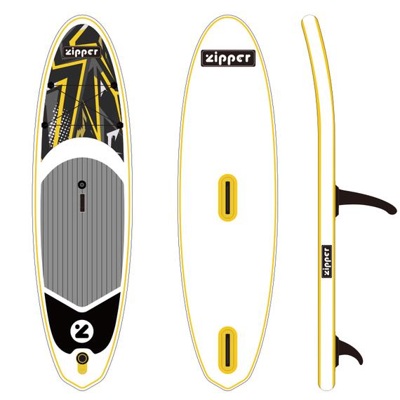 Надувная доска ZIPPER WindSUP Board (виндсап борд) YELLOW WD 10'6'' SAILKIT 5 LINE, фото , изображение 3