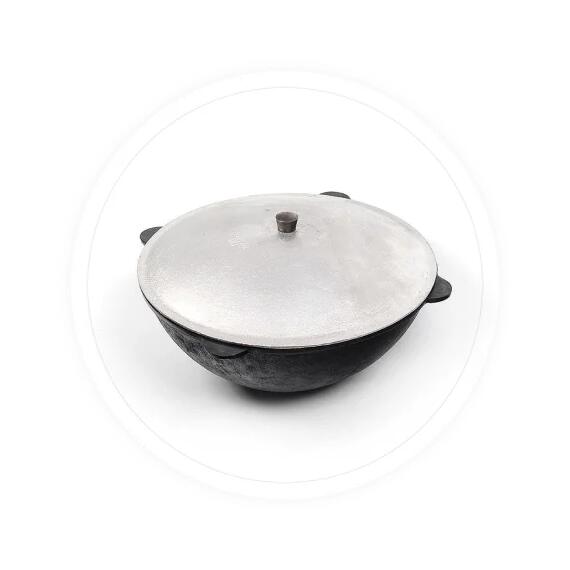 Узбекский казан Grand Metall Invest на 40 л (круглое дно), фото , изображение 5