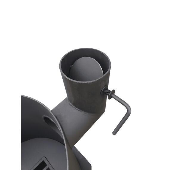 Печь туристическая Стандарт с дверцей и зольником, фото , изображение 4