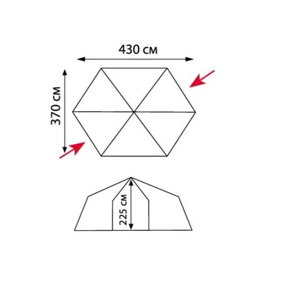 Палатка-Шатер Tramp Lite MOSQUITO BLUE, фото , изображение 2