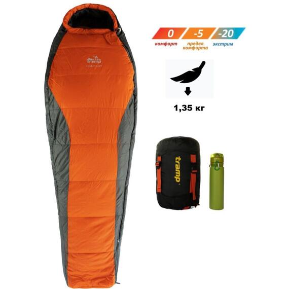 Спальный мешок Tramp Fjord Compact 200*80*55 см (правый), фото 