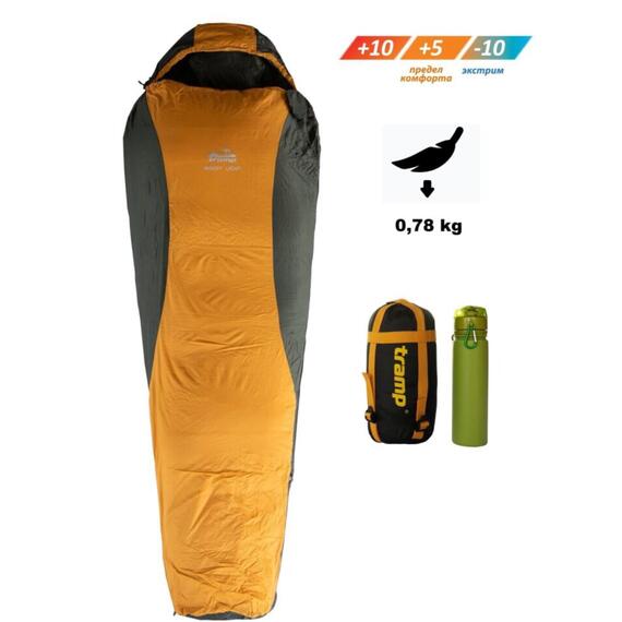 Спальный мешок Tramp Windy Light 220*80*55 см (правый), фото 
