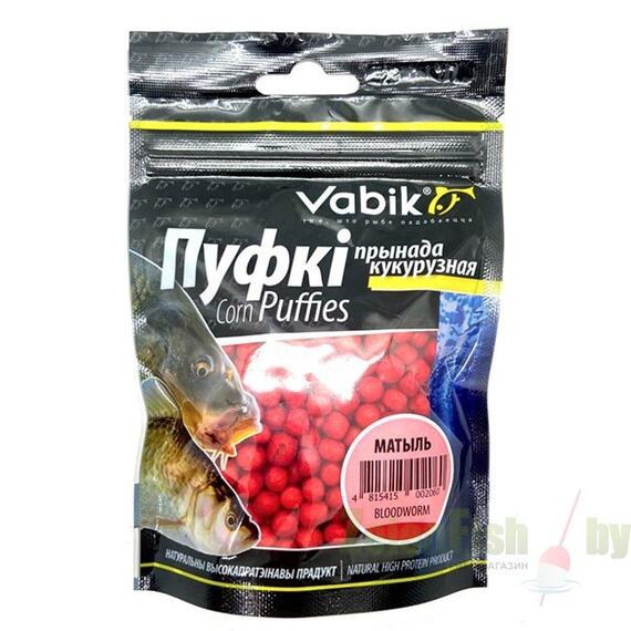 Приманка Vabik CORN PUFFIES Мотыль, фото 