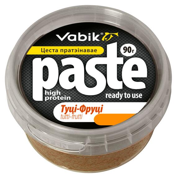 Приманка Vabik PASTE тесто протеиновое Тутти-фрутти 90г, фото 