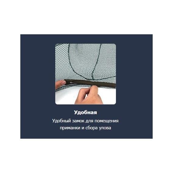 Раколовка "Зонтик", 12 входов, сетка, складная, фото , изображение 6