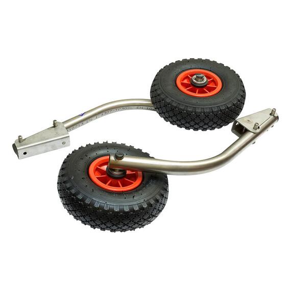 Транцевые колеса Патриот М НД нержавейка (быстросъемные), фото 