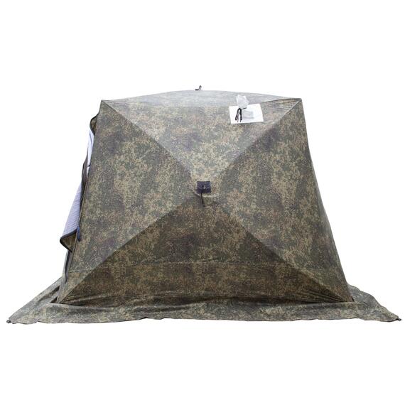 Палатка СТЭК КУБ 4 трехслойная дышащая (камуфляж пиксель), москитная сетка, Размер (см): сторона 2,5 м, высота 2 м (±0,03 м), Расцветка: камуфляж пиксель, Вместимость (чел): 4, фото , изображение 2