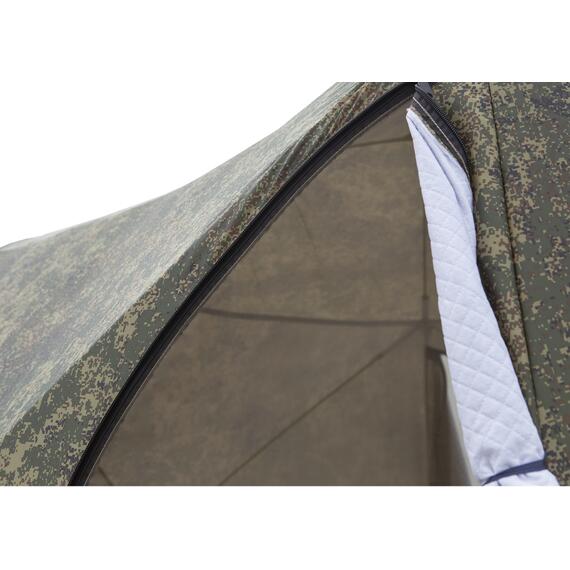Палатка СТЭК КУБ 4 трехслойная дышащая (камуфляж пиксель), москитная сетка, Размер (см): сторона 2,5 м, высота 2 м (±0,03 м), Расцветка: камуфляж пиксель, Вместимость (чел): 4, фото , изображение 9